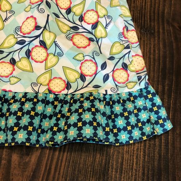 Baxter and Beatrice Dress Girls Size 6X Floral Striped Sleeveless Pretty Summer - Picture 3 of 7